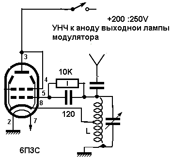 ПЕРЕДАТЧИК НА 6П3С
